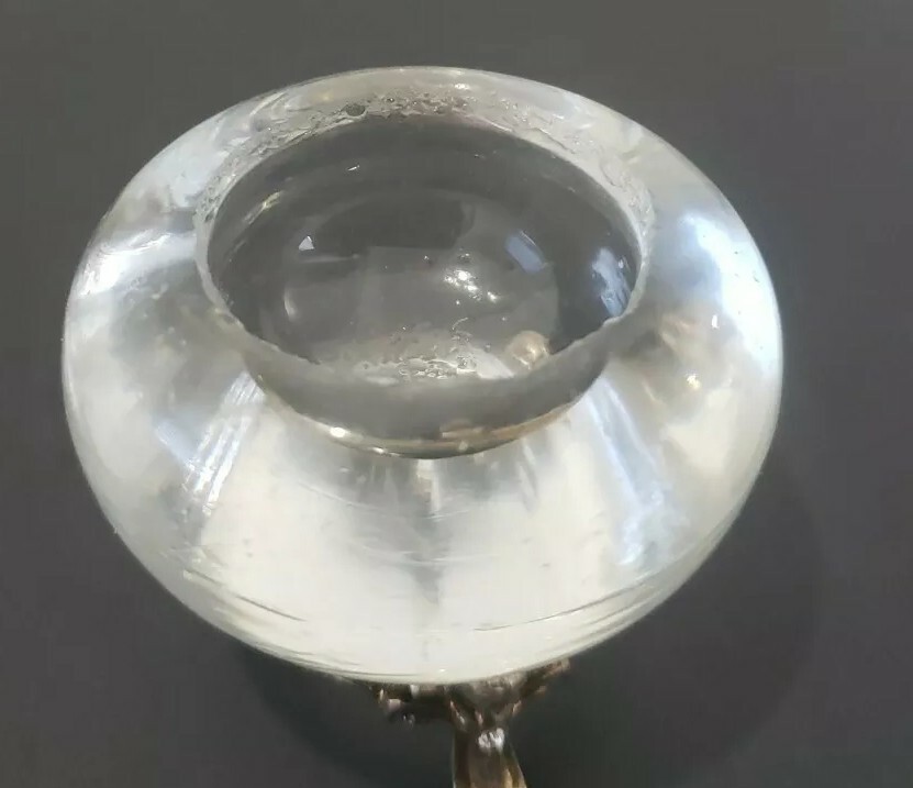 Simple Open Salt Cellar Smooth Tapered Sides Slight Concave Bottom.