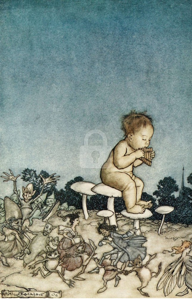 Illus. from Peter Pan 8 (1912), Arthur Rackham *Art Postcard*