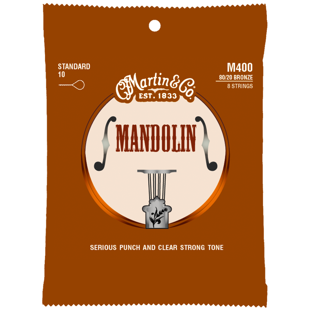 Martin M400 80/20 Bronze Mandolin Strings, Standard 10-34