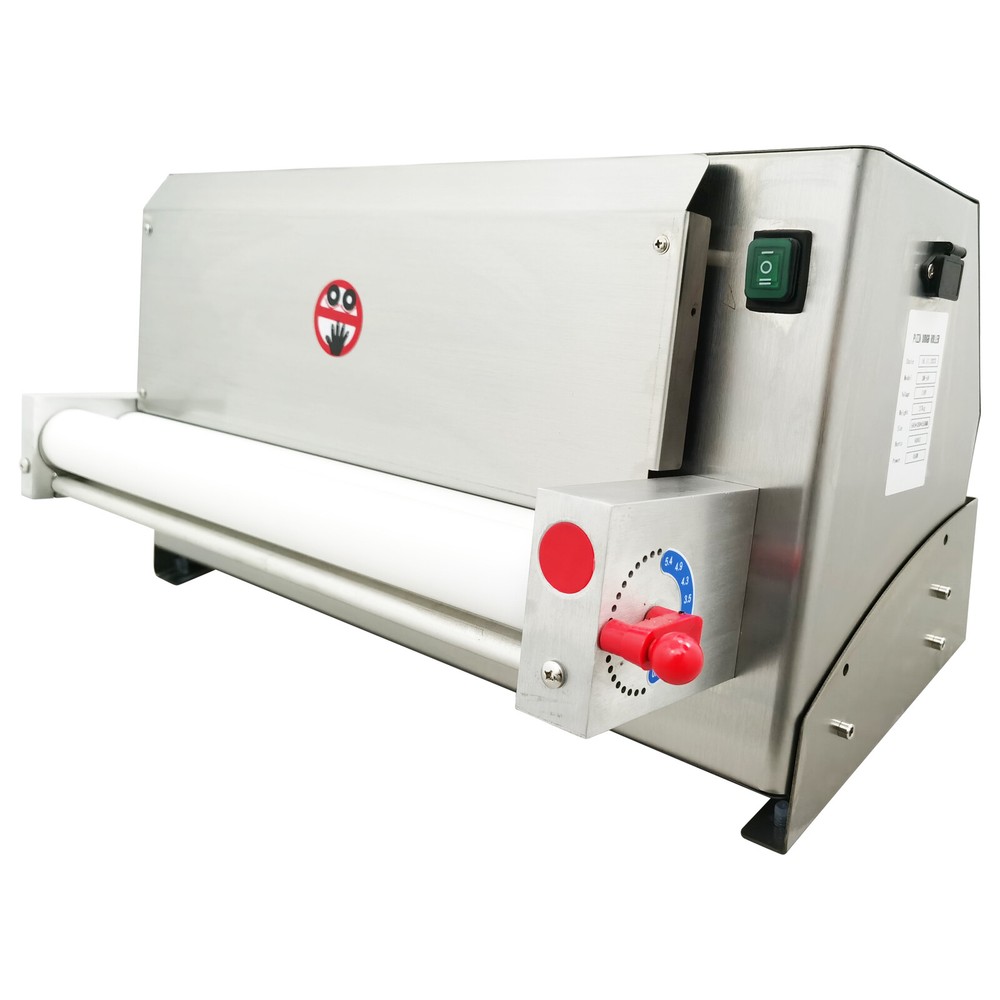 Electric Single-roll Pizza Dough Cake Press Dough Roller Machine 4"-19" 110V