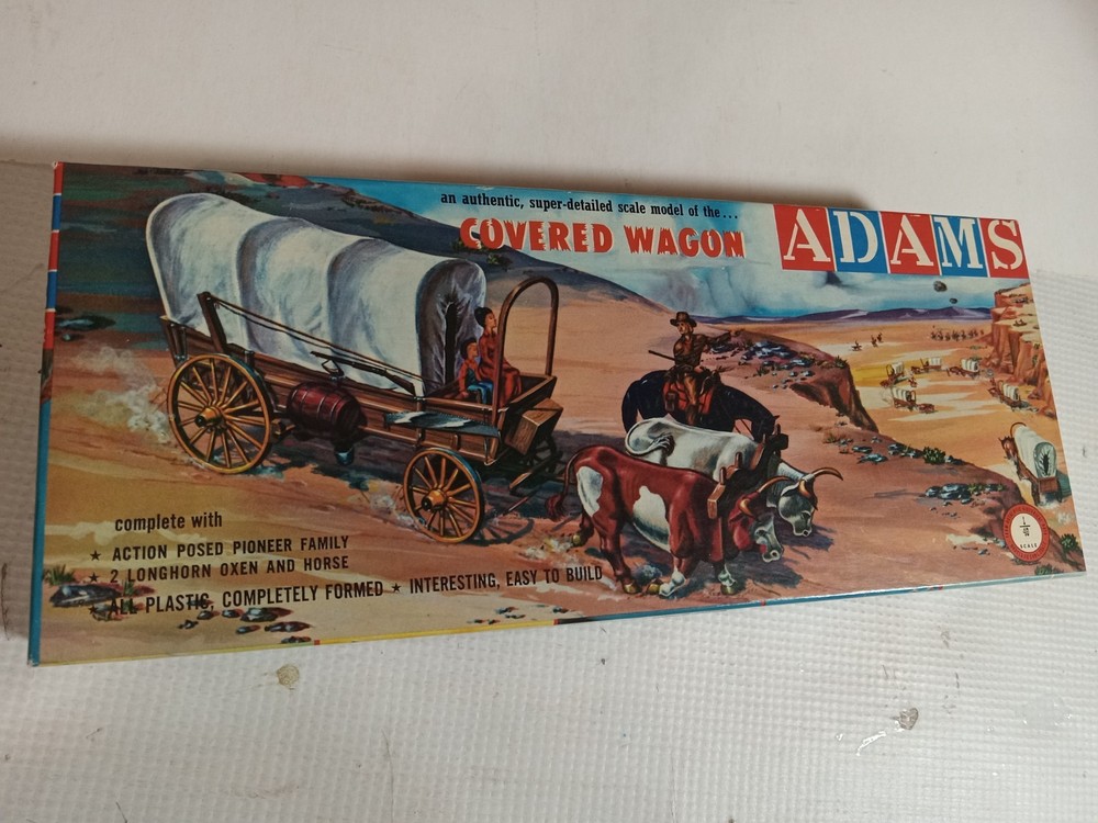 ADAMS Covered Wagon Model Kit EARLY ISSUE EXCELLENT