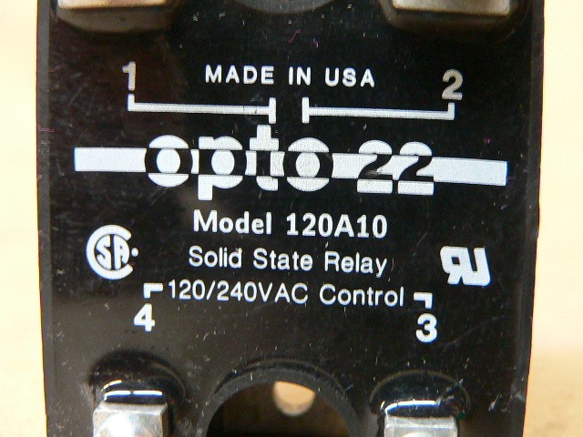 Opto 22 Model 120A10 Solid State Relay 120/240Vac Control