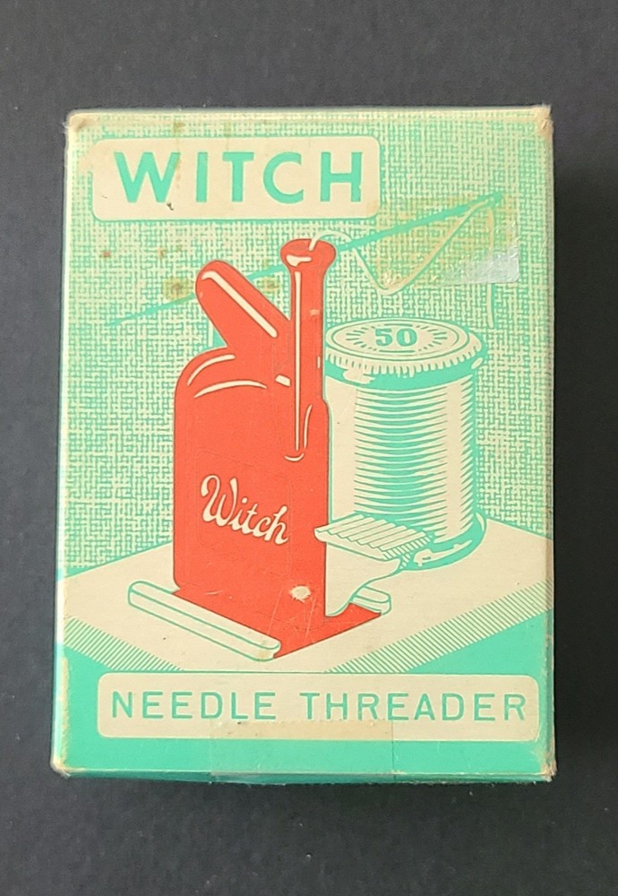 Vintage Witch Automatic Sewing Needle Threader Instructions And Original Box