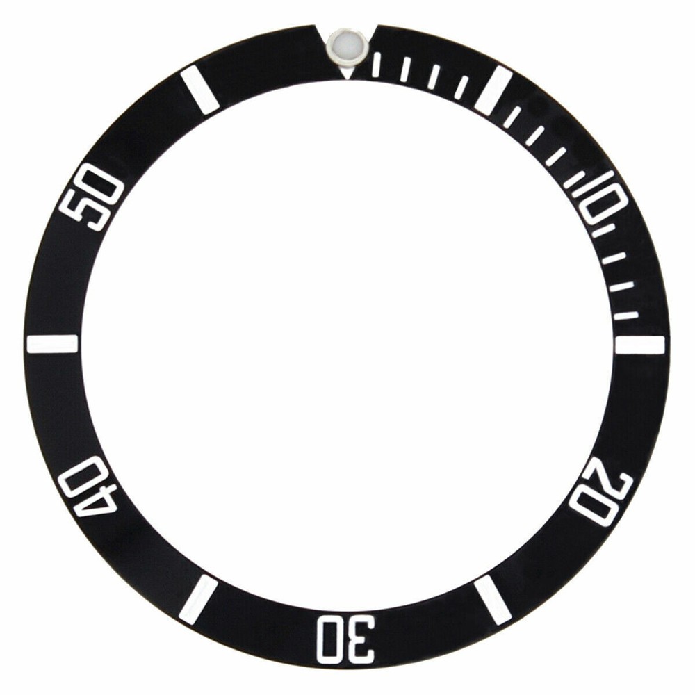 REPLACEMENT BEZEL INSERT BLACK FOR WATCH 36.50MM X 29.70MM