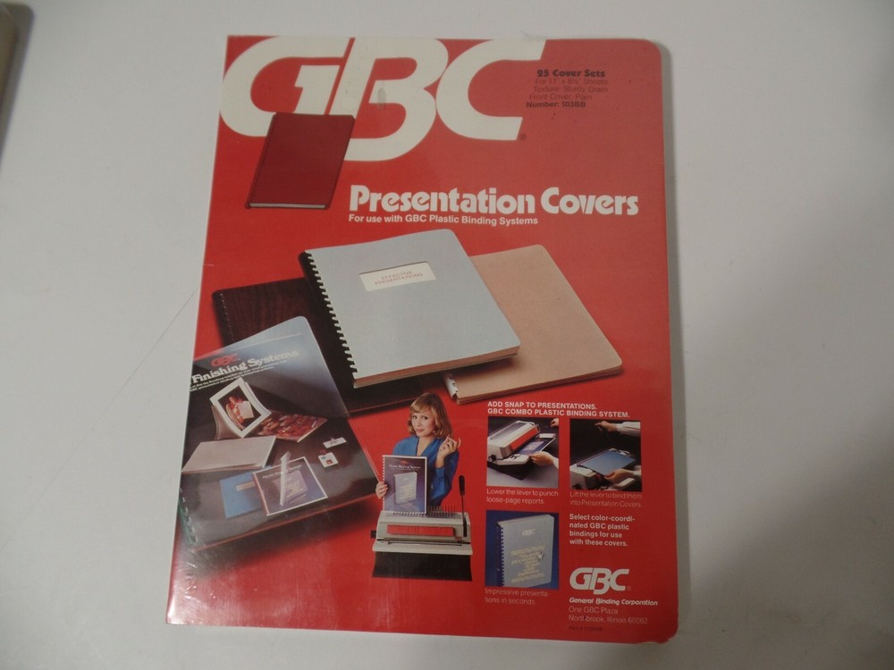3Pack GBC Transparent Covers and Presentation Binding Covers Clear Round Corner
