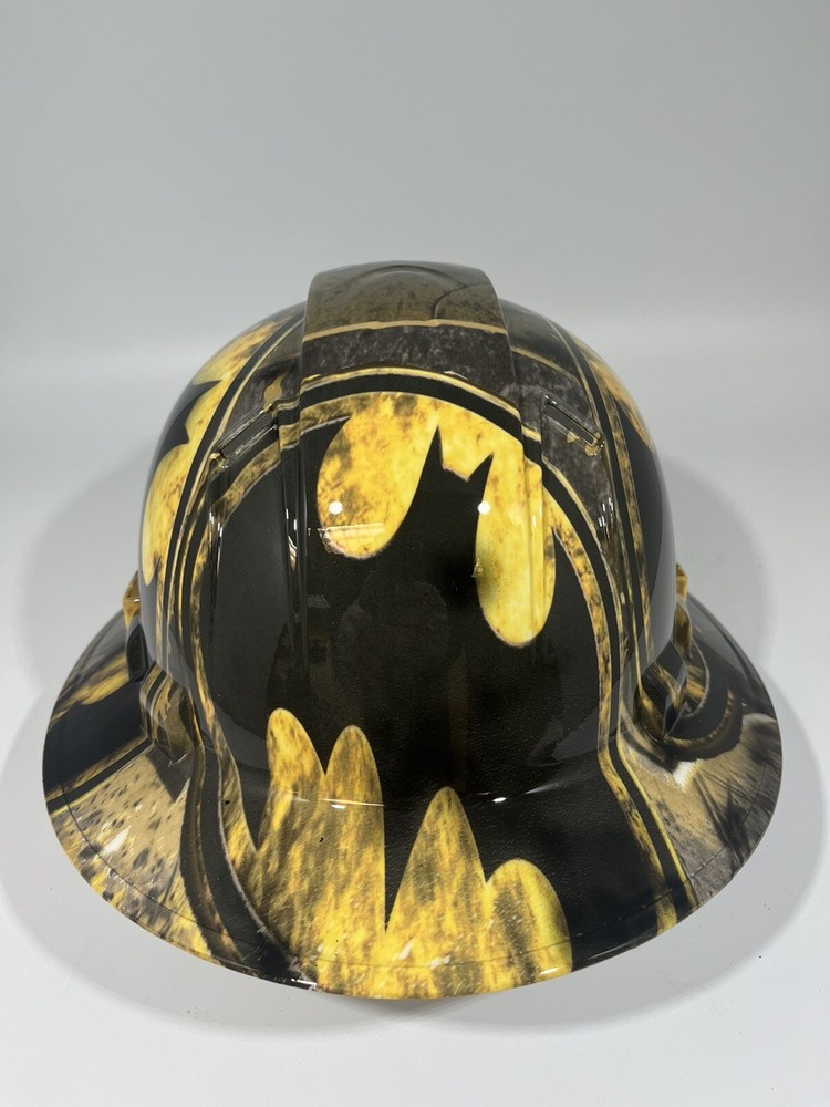 New Full Brim Hard Hat Custom Hydro Dipped BATMAN
