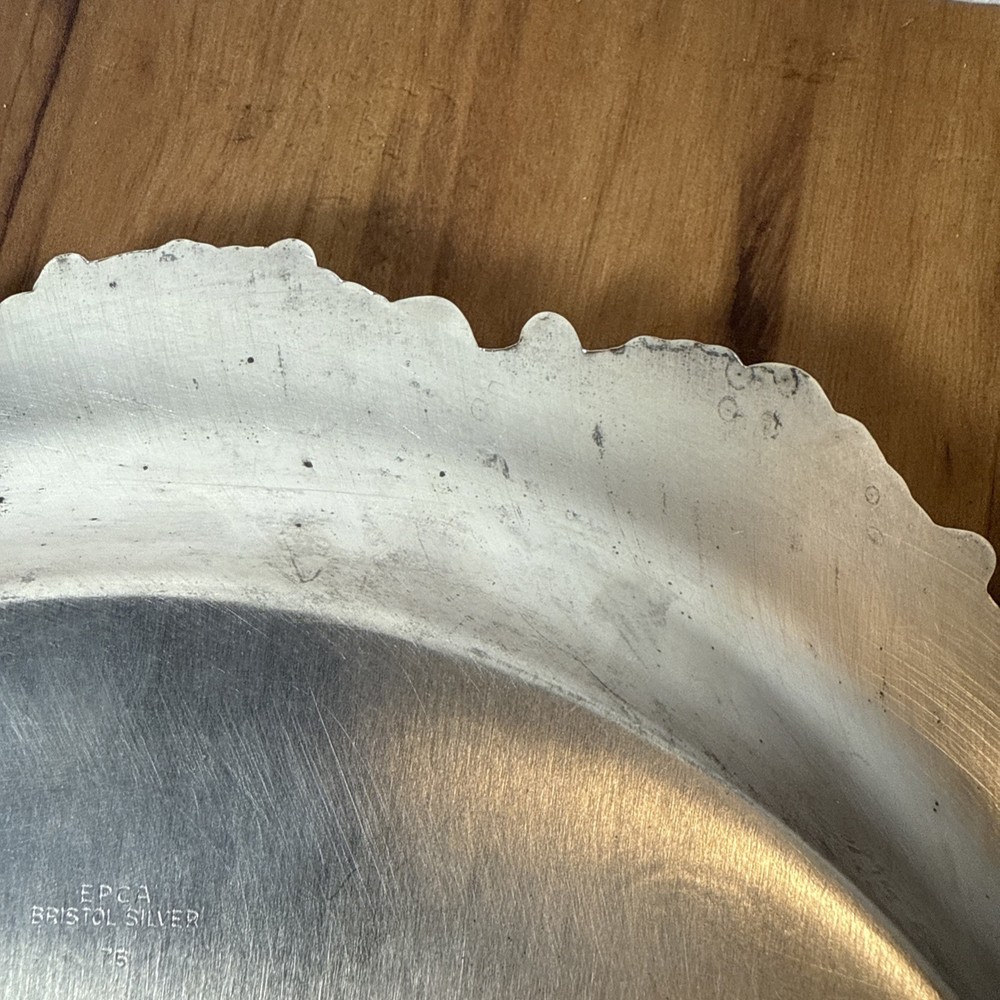EPCA Bristol Silver 75 Serving Platter 11.5”