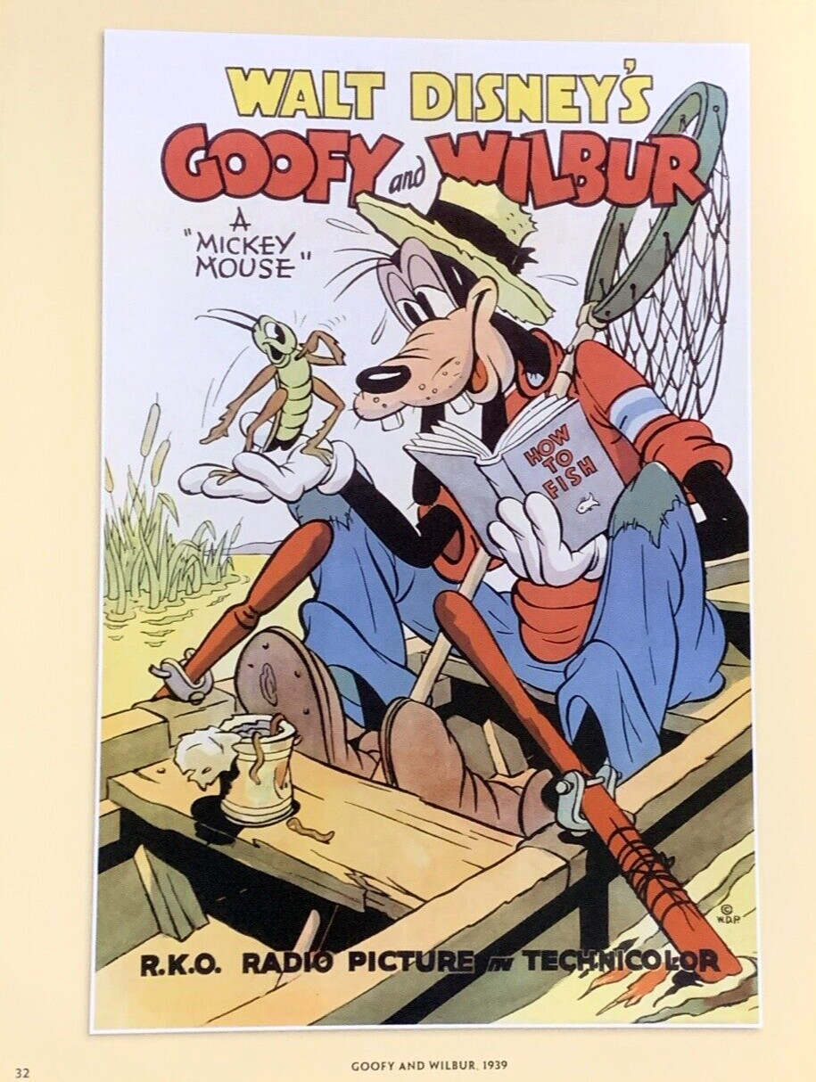 Goofy and Wilbur Movie Poster 1939 Walt Disney R.K.O. Radio Picture #0028