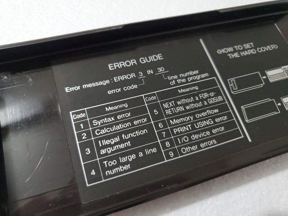 Cover ONLY for Sharp PC-1360 Calculator