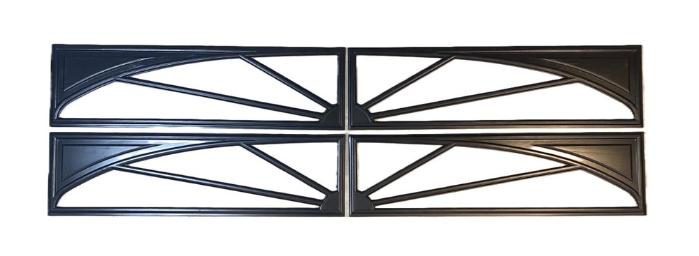 4 Amarr Sunray Replacement Inserts Long Panel Amarr & Pella Garage Doors Black
