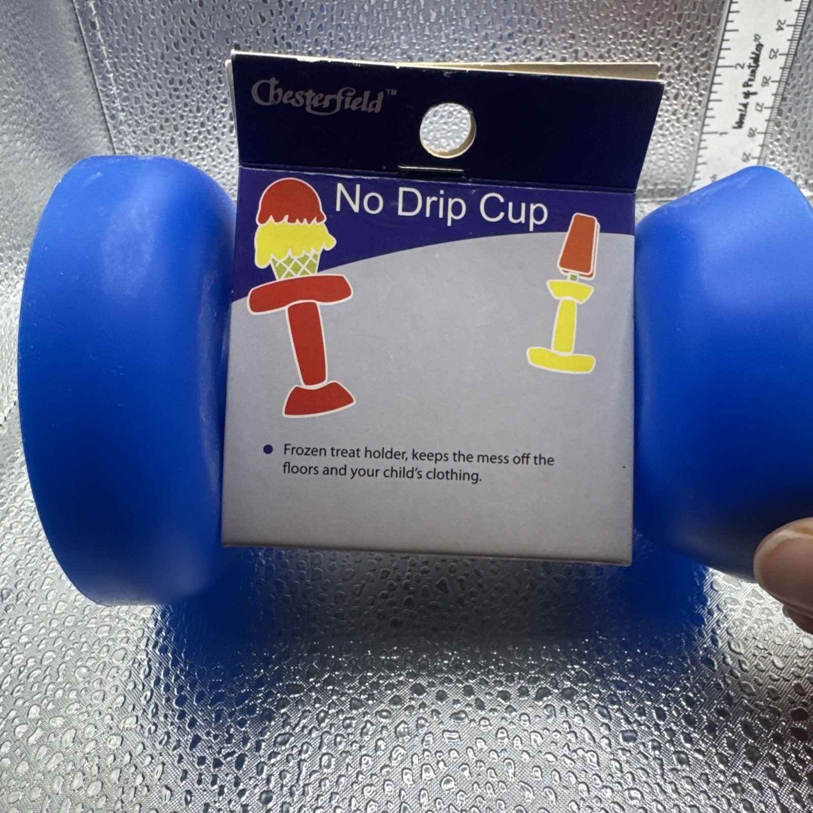 Chesterfield Royal Blue No Drip Frozen Treat Holder - NEW