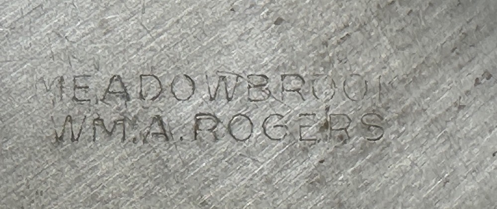 Vtg 1930s William A Rogers Meadowbrook Silverplated Trinket Dish Bowl 5.5" Dia