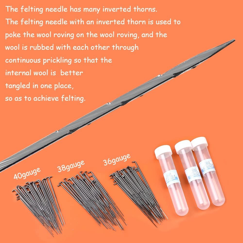132 Pc Wool Felting Needles - 3 Sizes, Beginner to Professional