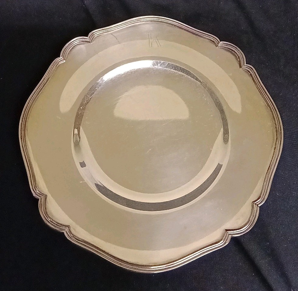 VTG Pairpoint Sheffield USA Silver Plate Queen Anne 07151 Bread Plate 6"