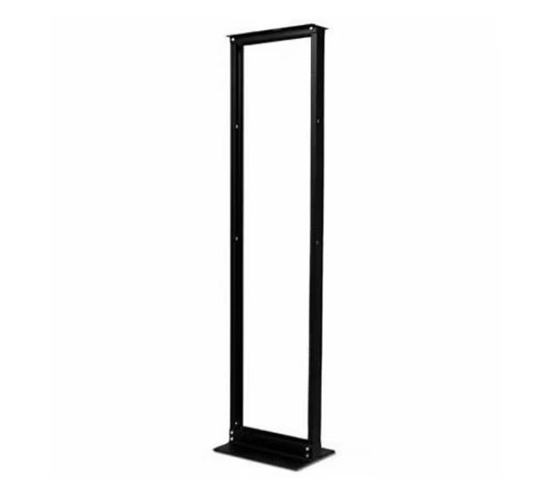 APC AR201 NetShelter 2 Post 45U Open Frame Threaded Holes Network Cabling Rack