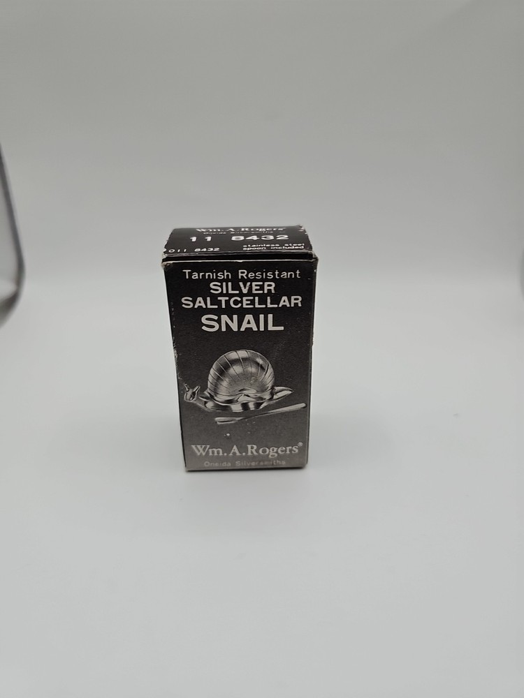 Wm.A.Rodgers Silver Saltcellar Snail New In Box