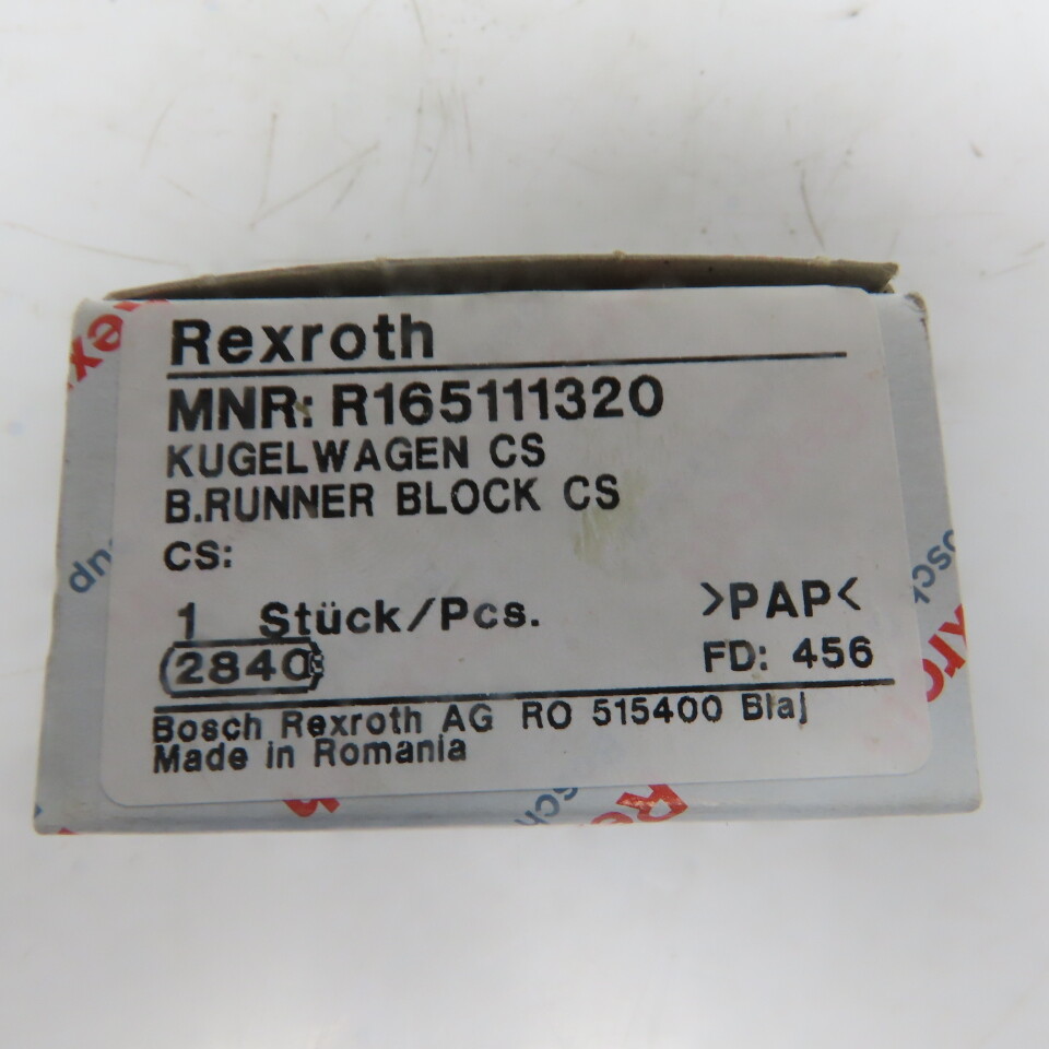 Rexroth R165111320 Linear Slider Bearing