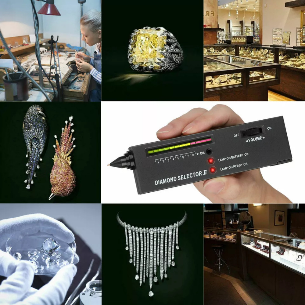 Gold Silver Diamond Tester Selector Gemstone Testing Kit Digital Electronic Tool