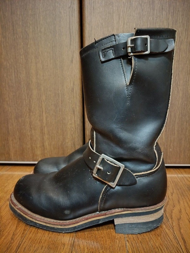 RedWIng Boots 2268 Leather Black Engineer Boots Size 6.5