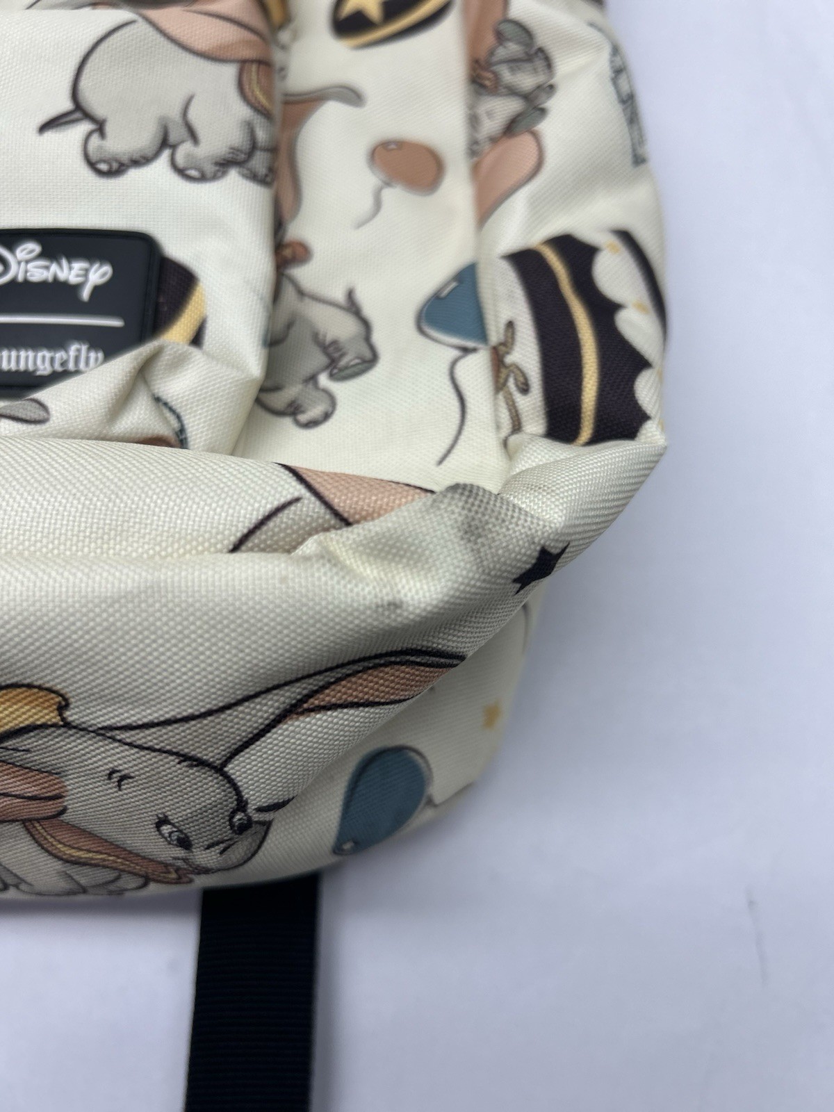 Disney x Loungefly Dumbo White All Over Print Large Backpack Rare See Pics