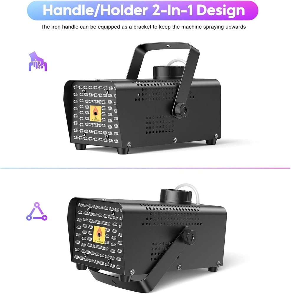 Fog, Smoke, Light Machine with 72 LED Lights Effect, Fully Remote, New