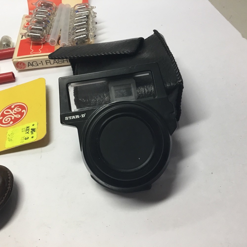 vtg camera accessories lot .