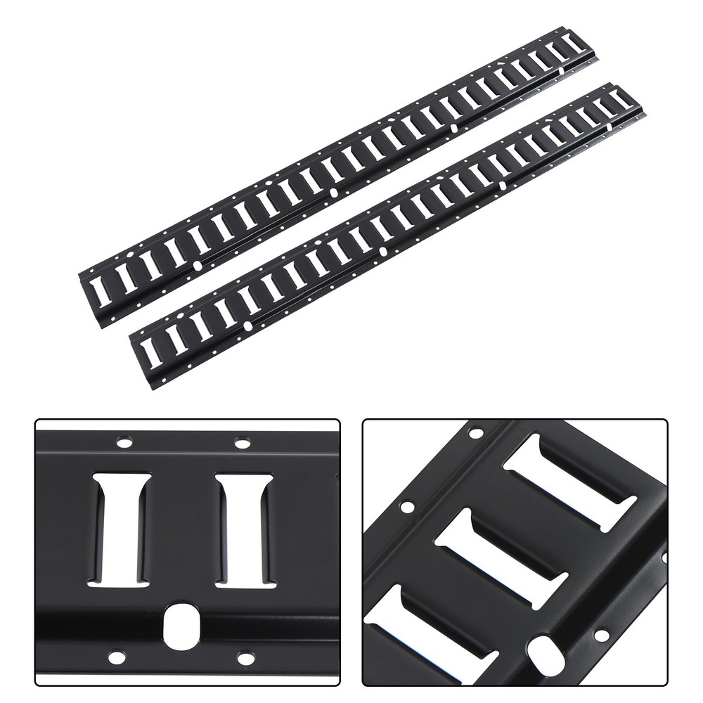Labwork 2 Pack 4' E Tie Down Rail Kit For Cargo Trailers Power Coated E-Tracks