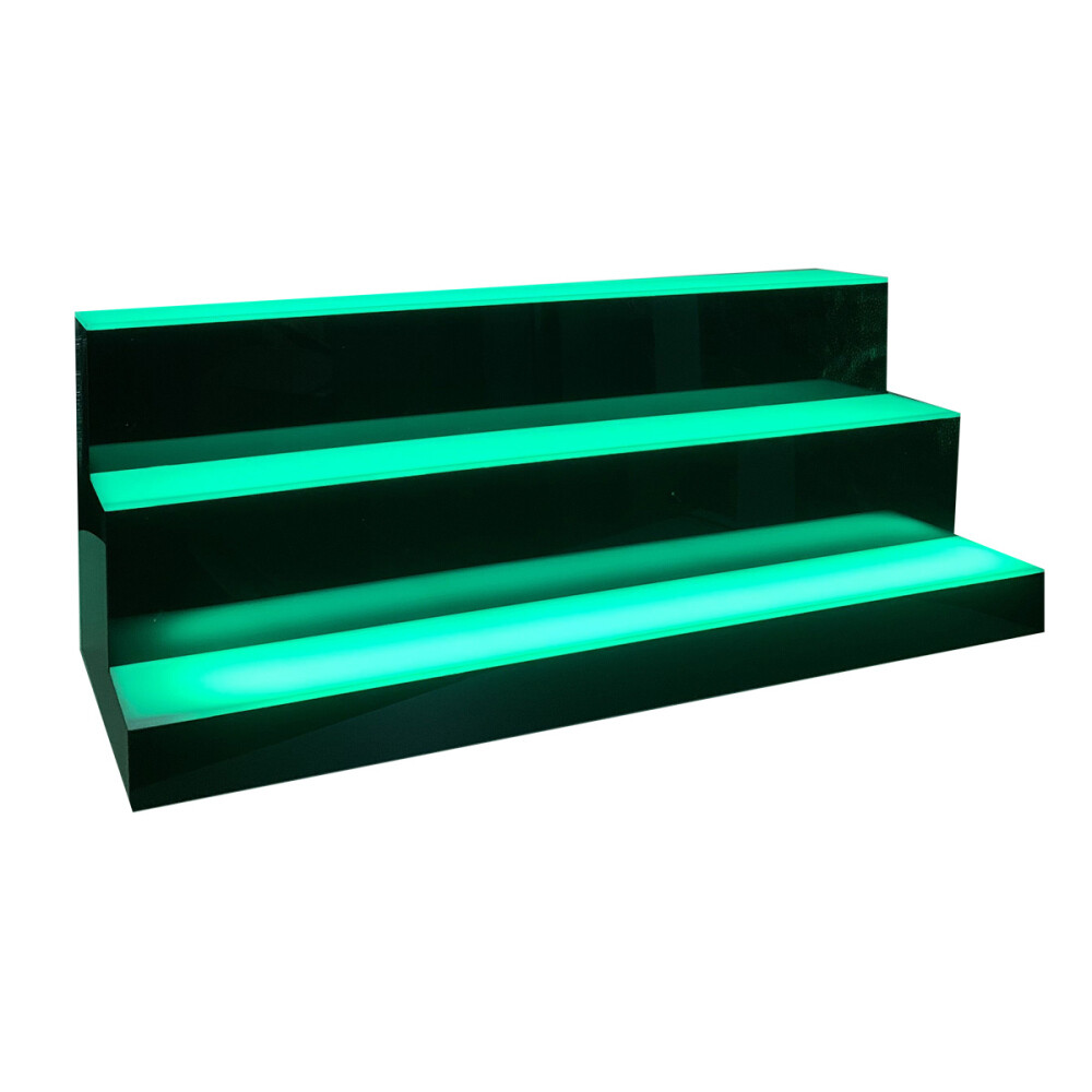 LED Lighted Liquor Bottle Display Shelf 3 Tiers Bar Shelves for Liquor Bottles