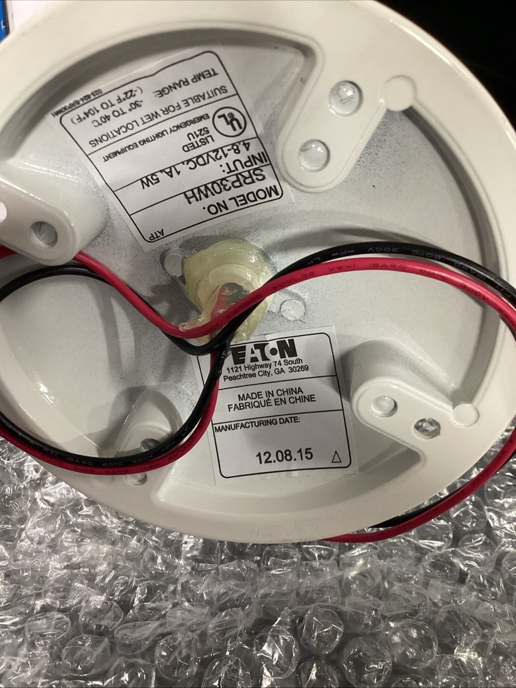 SURE-LITES SRP30WH Single Head White Plastic Emergency Remote 🔴