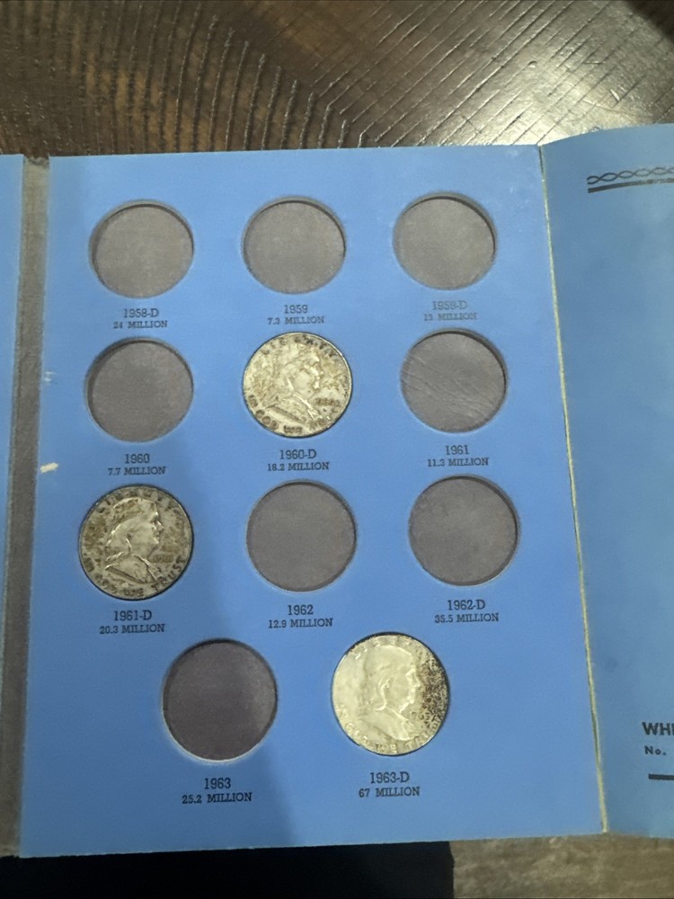 Benjamin Franklin Half Dollar Collection 1948 To 1963