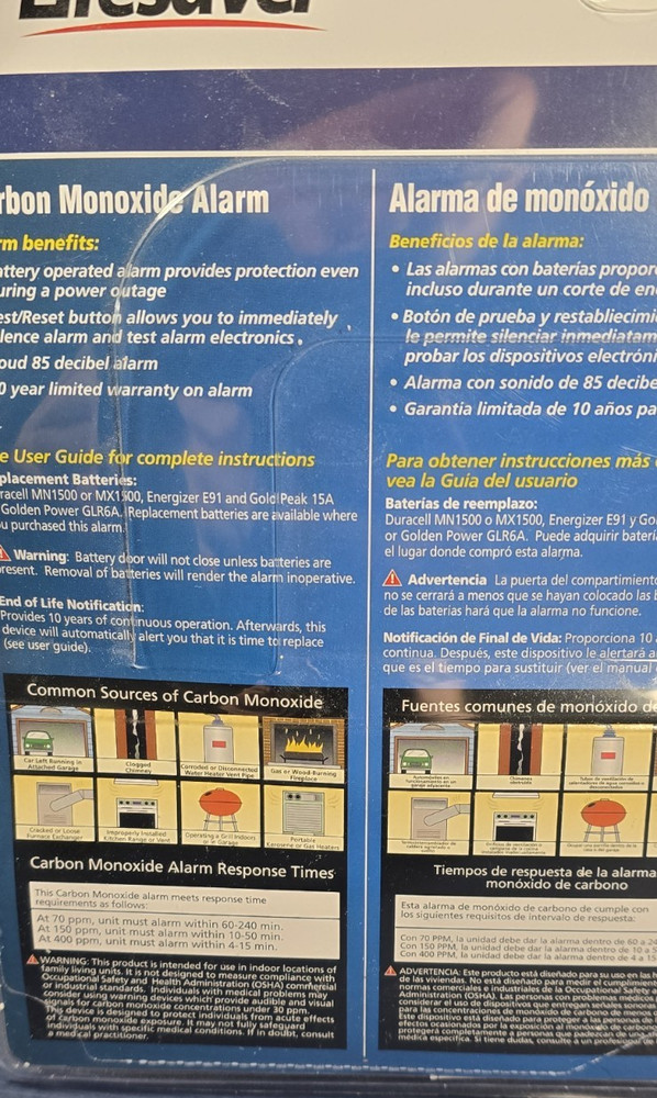 Lifesaver By Kidde Carbon Monoxide Value Pack - 2 co2 Detectors - Please read!!