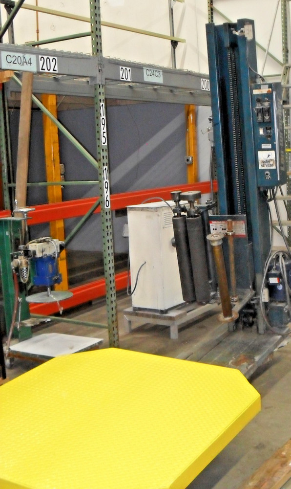 LANTECH STS-80LB Semi-Automatic Stretch Wrapper USED 48" platform 110 V