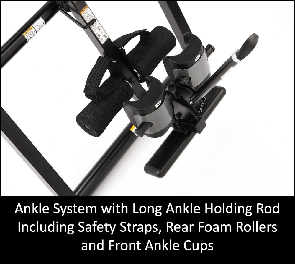 Inversion Table For Back Pain Relief W/ Adjustable Angles & Lumbar Pad Foldable