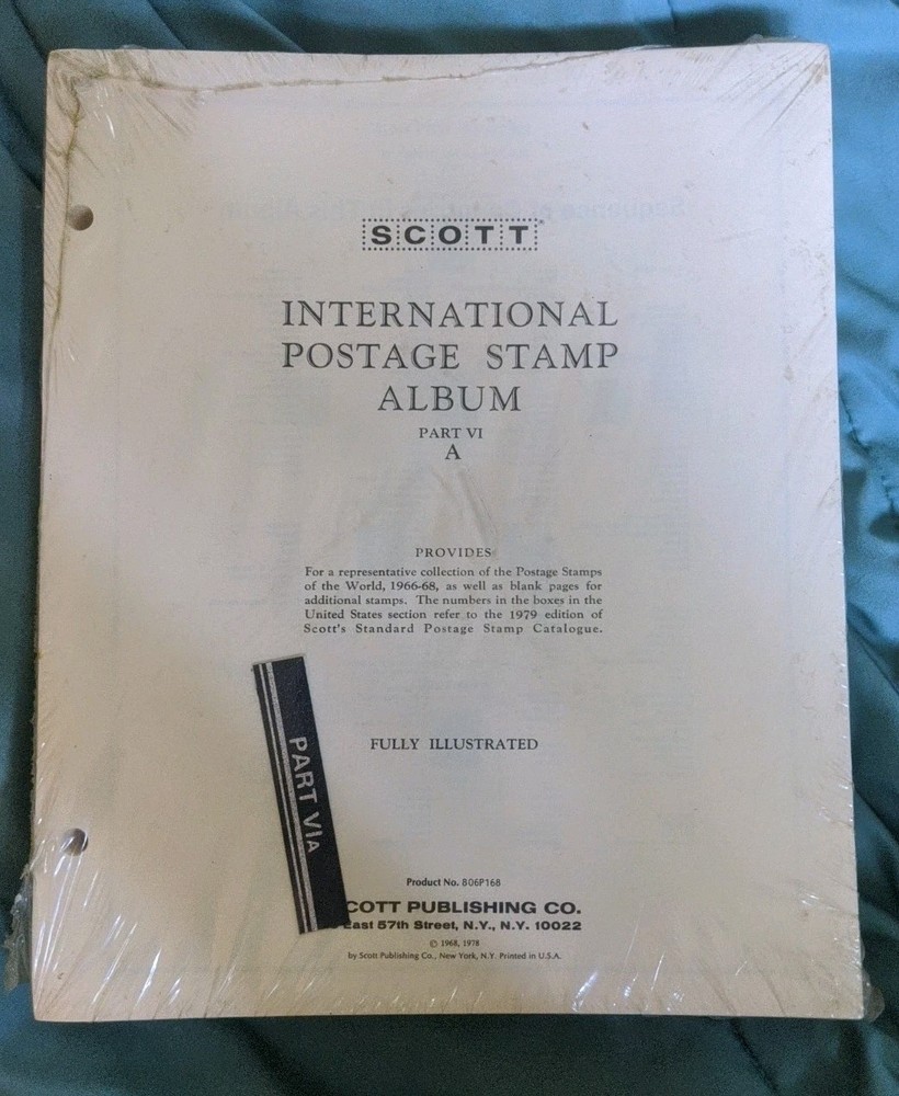 Scott International Postage Stamp Album Part Vl A