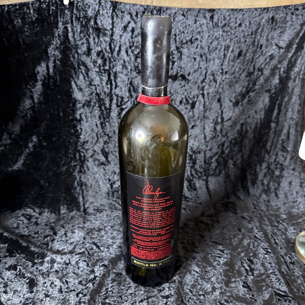 Marilyn Monroe Wine Bottle With Box - Empty