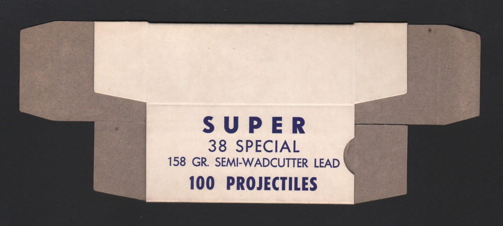 SUPER Ammunition Box, 38SPL 158GR (Box only-no Lead) , MINT CONDITION