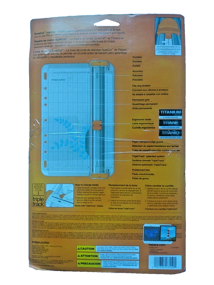 Fiskars SureCut Card Making Paper Trimmer (9")