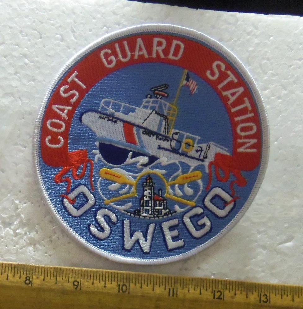 Large US Coast Guard Station – Oswego Embroidered Patch (NOS)
