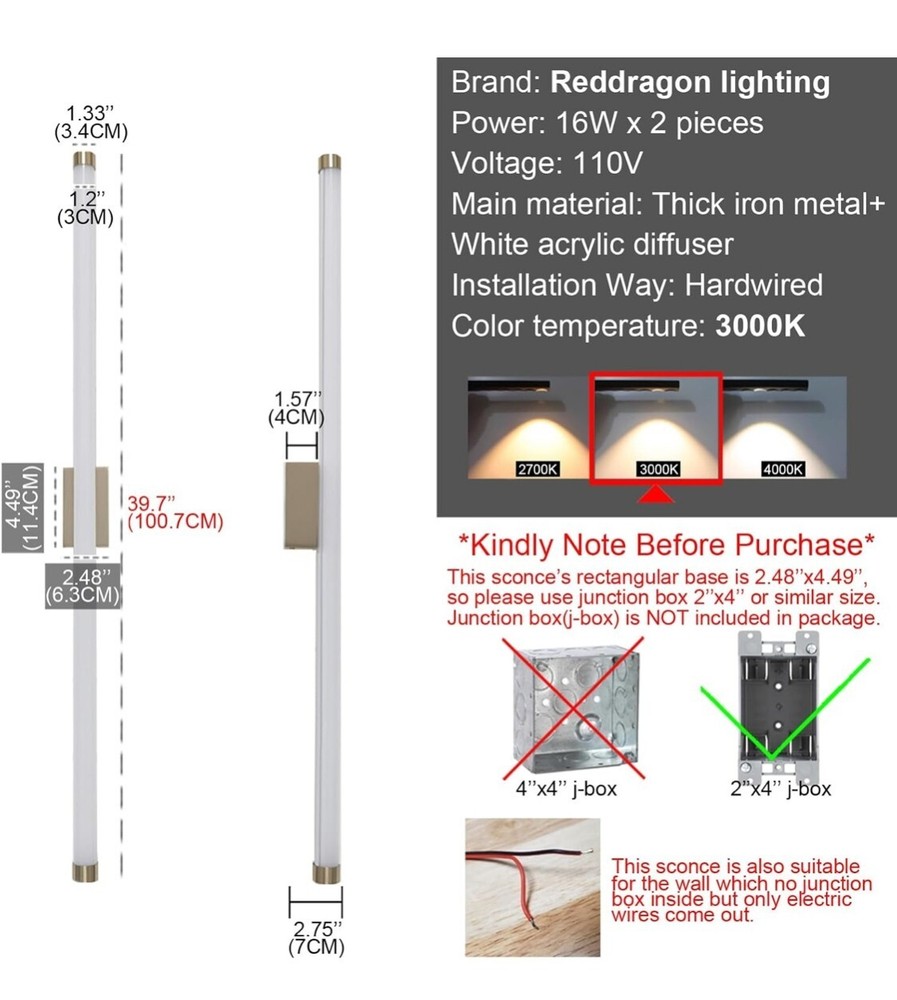 White Tube Wall Sconce.