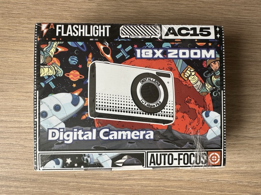 Flashlight AC15 Digital Camera 📸 18xZoom
