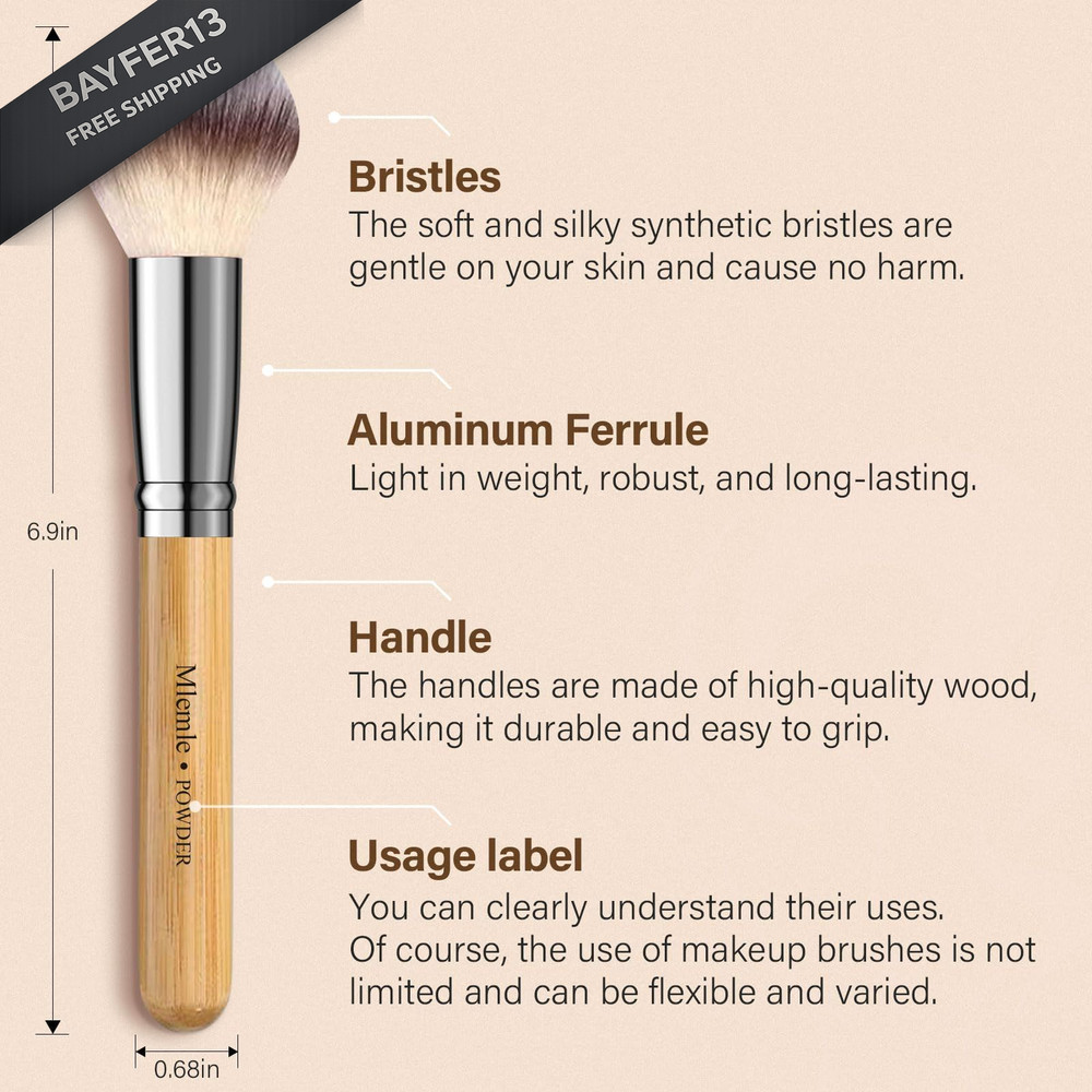 Makeup Brushes Set, Mlemle Professional 26 Pcs Kit, Include Yellow