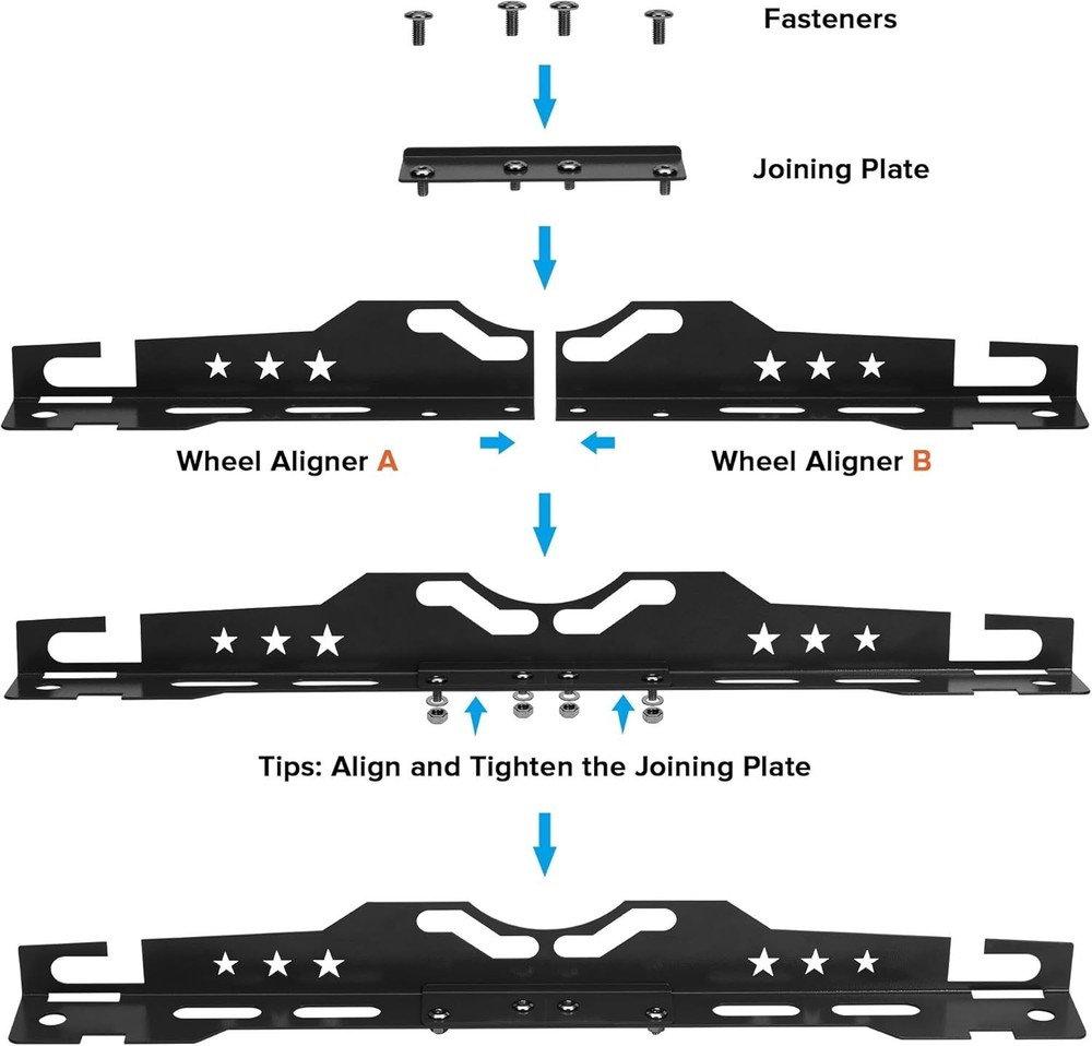 User-Friendly Car Alignment Tool - 2 Measuring Tapes for Accurate Adjustments