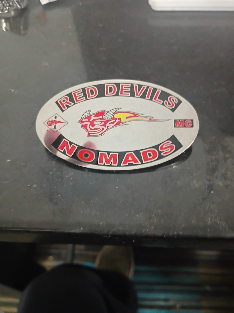 Red Devils Nomad Brooch