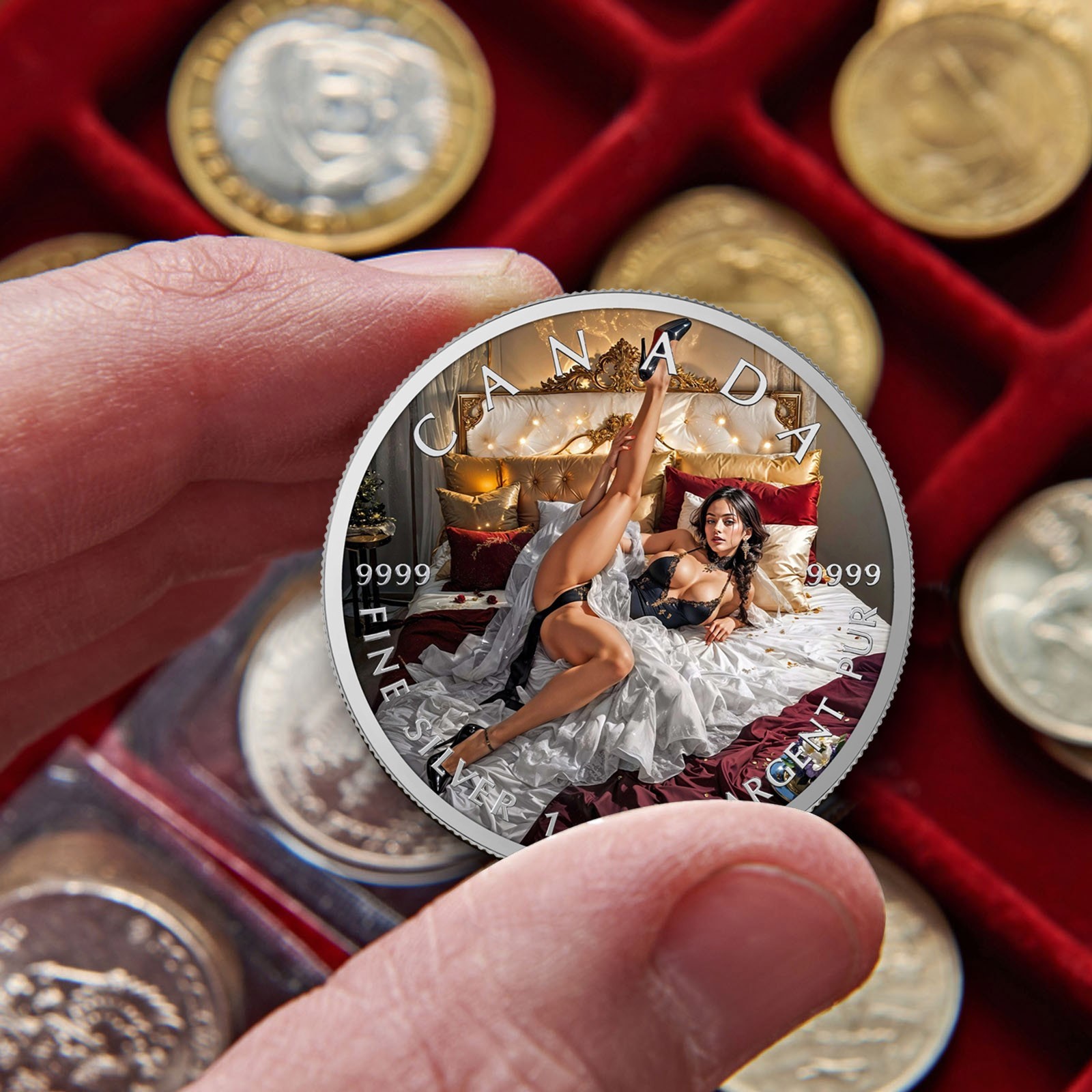 Canada 2026 Still Flexible? Naughty Sexy Temptation Silver-plated coins
