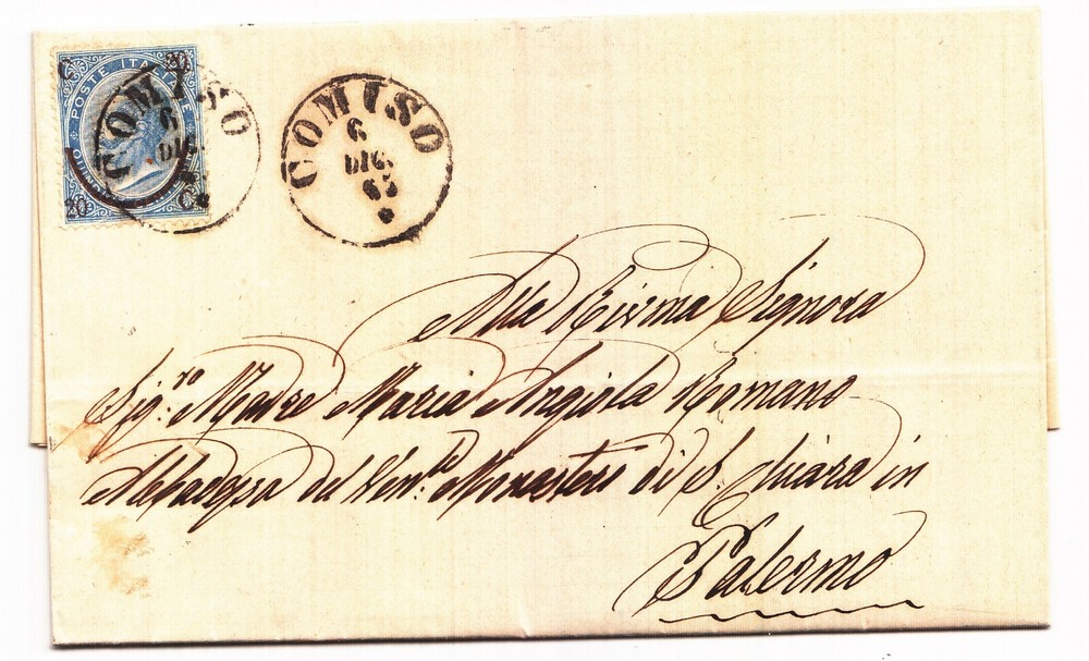 EE919-SICILIA-COMISO Su Letter Affr.con 'Horseshoe'