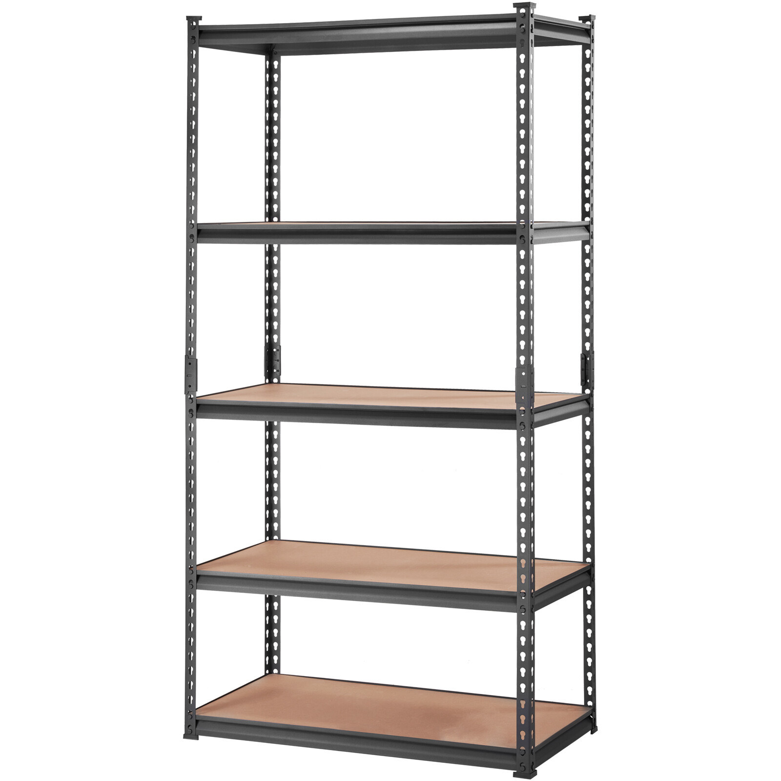 VEVOR 18"D x 36"W x 72"H 5 Shelf Steel Shelving Rack Garage Storage 2000lbs Load