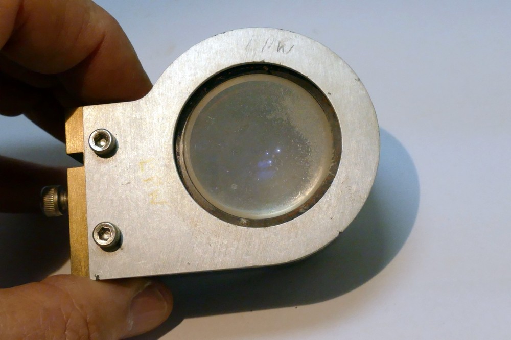 Microscope Optics Magnifier Accessory - Attachment 2" glass OD