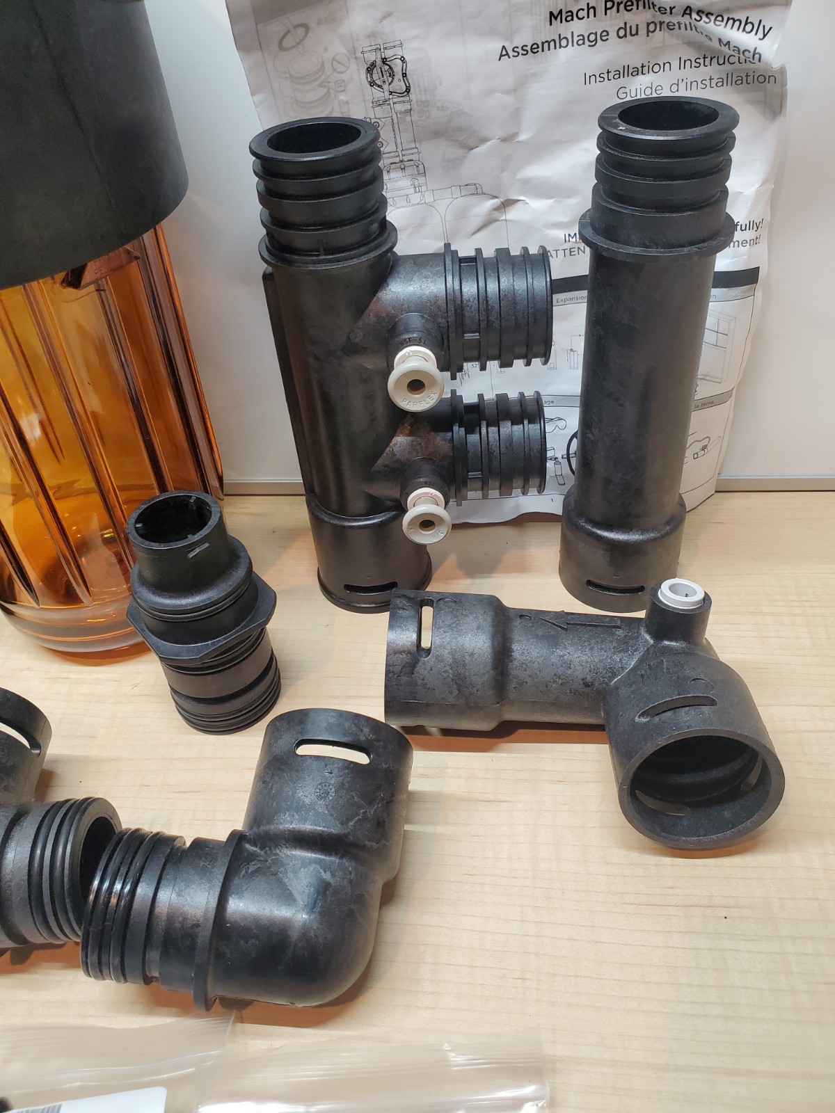 Kinetico MACH 10" Pre Filter Assembly Amber.