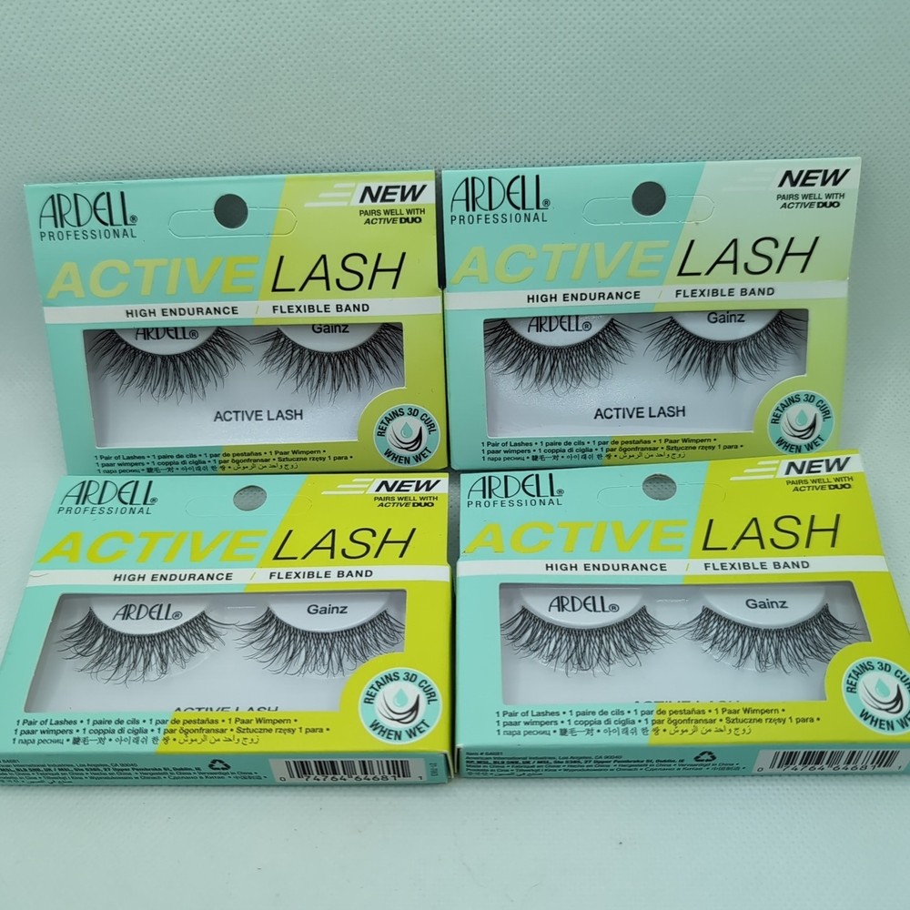 Ardell Active Lash, Gainz, 4 Pack