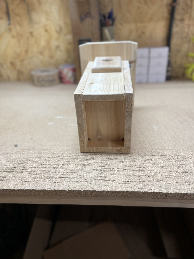 White cedar Bluebird nesting box